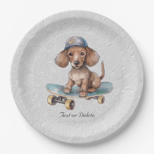 Waterverf Dachshund Papier Bord (Voorkant)