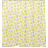 Waterverf Daffodil Ditzy Floral Douchegordijn (Voorkant)