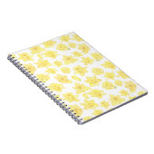 Waterverf Daffodil Ditzy Floral Pattered Notitieboek (Rechterzijde)