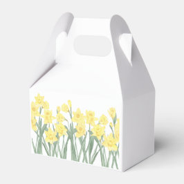 Waterverf Daffodil Floral Bedankdoosjes