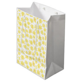 Waterverf Daffodil Floral Medium Gift Bag Cadeauzakje