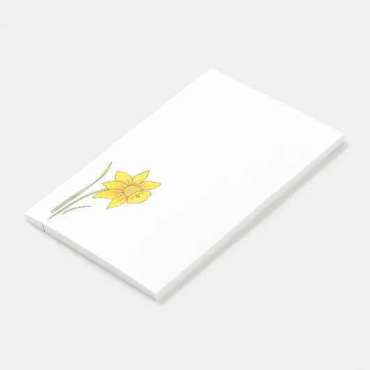 Waterverf Daffodil Post-it® Notes (Schuin)