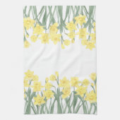 Waterverf Daffodil Theedoek (Verticaal)