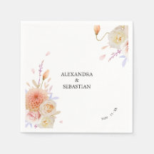 Waterverf Dahlia en Rozen bruiloft