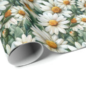Waterverf Daisies Cadeaupapier (Rol Hoek)