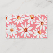 Waterverf Daisies Diaper Raffle Informatiekaartje (Achterkant)