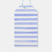 Waterverf Daisies en Blue Flowers Bruiloft Cadeaulabel (Achterkant)