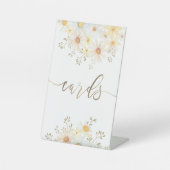 waterverf Daisies kaarten teken Reclamebord Met Voetstuk (Voorkant)