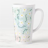 Waterverf Daisies Latte Mok (Rechts)