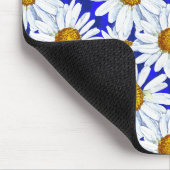 Waterverf Daisies op Denim Blue Muismat (Hoek)