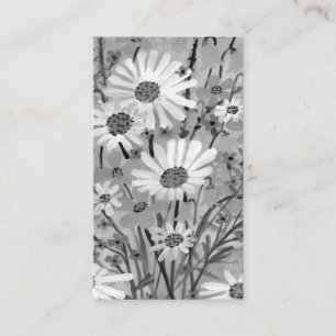 Waterverf Daisy Bouquet Elegant Chic Floral Visitekaartje