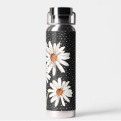 Waterverf Daisy Bouquet over Stippen Waterfles (Achterkant)