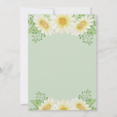 Waterverf Daisy Bridal Shower Kaart (Achterkant)