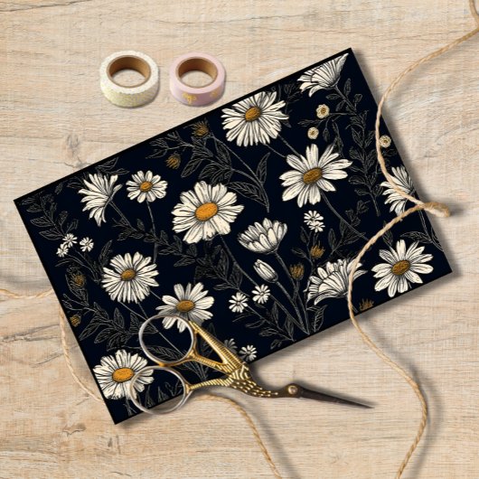 Waterverf Daisy Decoupage  Daisy Decoupage Tissuepapier