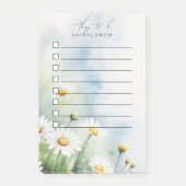 Waterverf Daisy Meadow to do list Post-it® Notes (Voorkant)