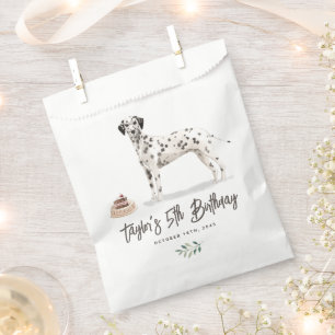 Waterverf Dalmatische hond verjaardag Dank u Bedankzakje