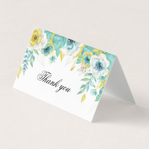 Waterverf Dank u kaart