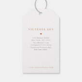 Waterverf | Dank u wel | Loopspatafdruk Cadeaulabel (Achterkant)