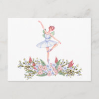 Waterverf dansen ballerina