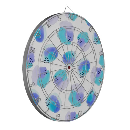 Waterverf Dartbord (Voorkant Links)