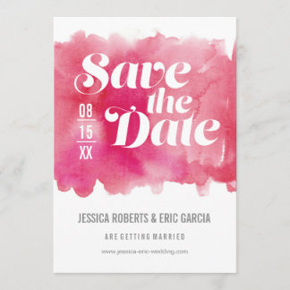 Waterverf De datum opslaan Save The Date