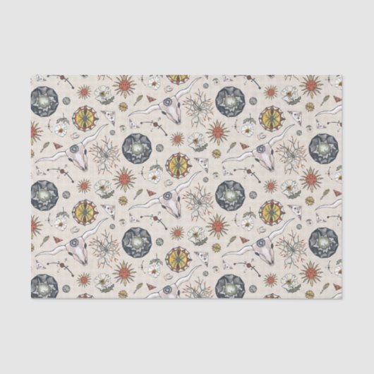 Waterverf Death Valley Print Tissuepapier (Voorkant)