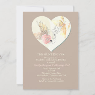Waterverf Deer Invitation Kaart