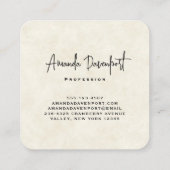  Waterverf Deer Laing Down Boho Square Vierkante Visitekaartje (Achterkant)