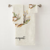  Waterverf Deer Laying Down Boho Bad Handdoek (Insitu)