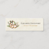  Waterverf Deer Laying Down Boho Mini Visitekaartje (Voorkant)