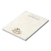 Waterverf Deer Laying Down Boho Notitieblok (Gedraaid)