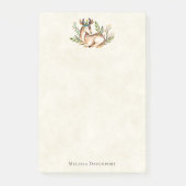  Waterverf Deer Laying Down Boho Post-it® Notes (Voorkant)