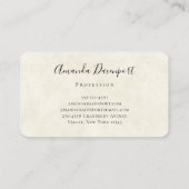  Waterverf Deer Laying Down Boho Visitekaartje (Achterkant)