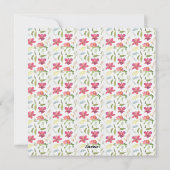 Waterverf delicate paasrabbyt en ei feestdagenkaart (Achterkant)