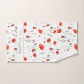Waterverf delicate wilde papavers bad handdoek (Handdoek)