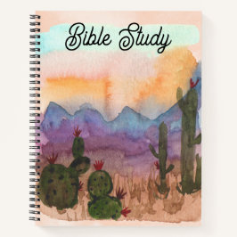 Waterverf Desert Bible Study Journal Notitieboek