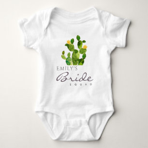 WATERVERF DESERT CACTUS BRIDE SQUAD MONOGRAM ROMPER