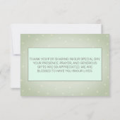 Waterverf Desert Cactus Polka Dots Dank u kaart (Achterkant)