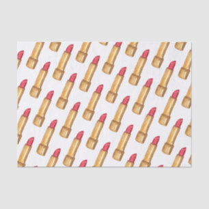 Waterverf Designer Rood Lipstick Tissue Papier