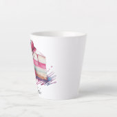 Waterverf Dessert Cake Oui! Latte Mok (Voorkant)