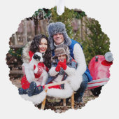 Waterverf deur | Eerste Kerstdag Nieuw startpunt Ornament Kaart (Achterkant)