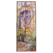  waterverf deur Gift Bag Wijn Cadeautas (Achterkant)