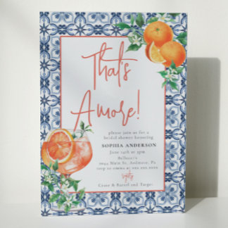 Waterverf die Amore Spritz Vrijgezellenfeest is Kaart