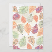 Waterverf die de Uitnodiging van de Bridal van de  (Achterkant)