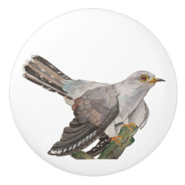 Waterverf die een koekoek schildert keramische knop