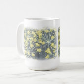 Waterverf Dill op wit Koffiemok (Voorkant links)