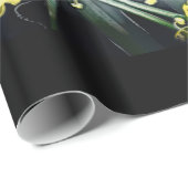 Waterverf Dill op zwart groot Cadeaupapier (Rol Hoek)