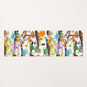 Waterverf Dinosaur Construction Kinder Cute Yogamat (Achterkant (horizontaal))