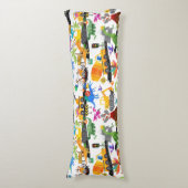 Waterverf Dinosaur Construction Kinder Personalize Lichaamskussen (Voorkant Verticaal)