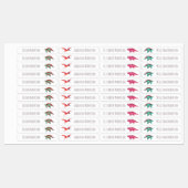 Waterverf Dinosaurs Kinder naam Waterdicht Labels (Vel)
